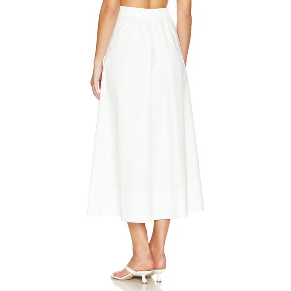 HAIGHT. Maria Skirt in Off White Maxi - Picture 3 of 4